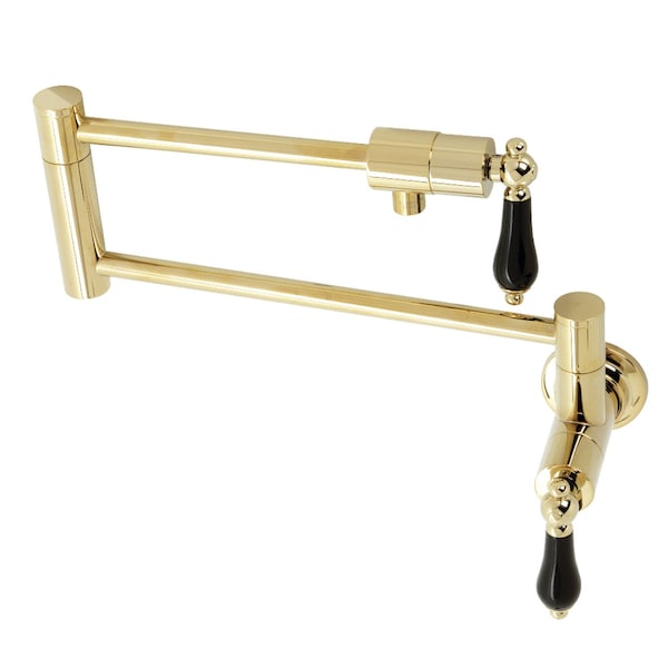 KS4102PKL Duchess Wall Mount Pot Filler, Polished Brass